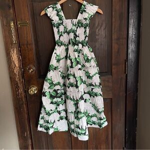 HILLHOUSE The Ellie Nap Dress in Night Bloom Cotton NWT